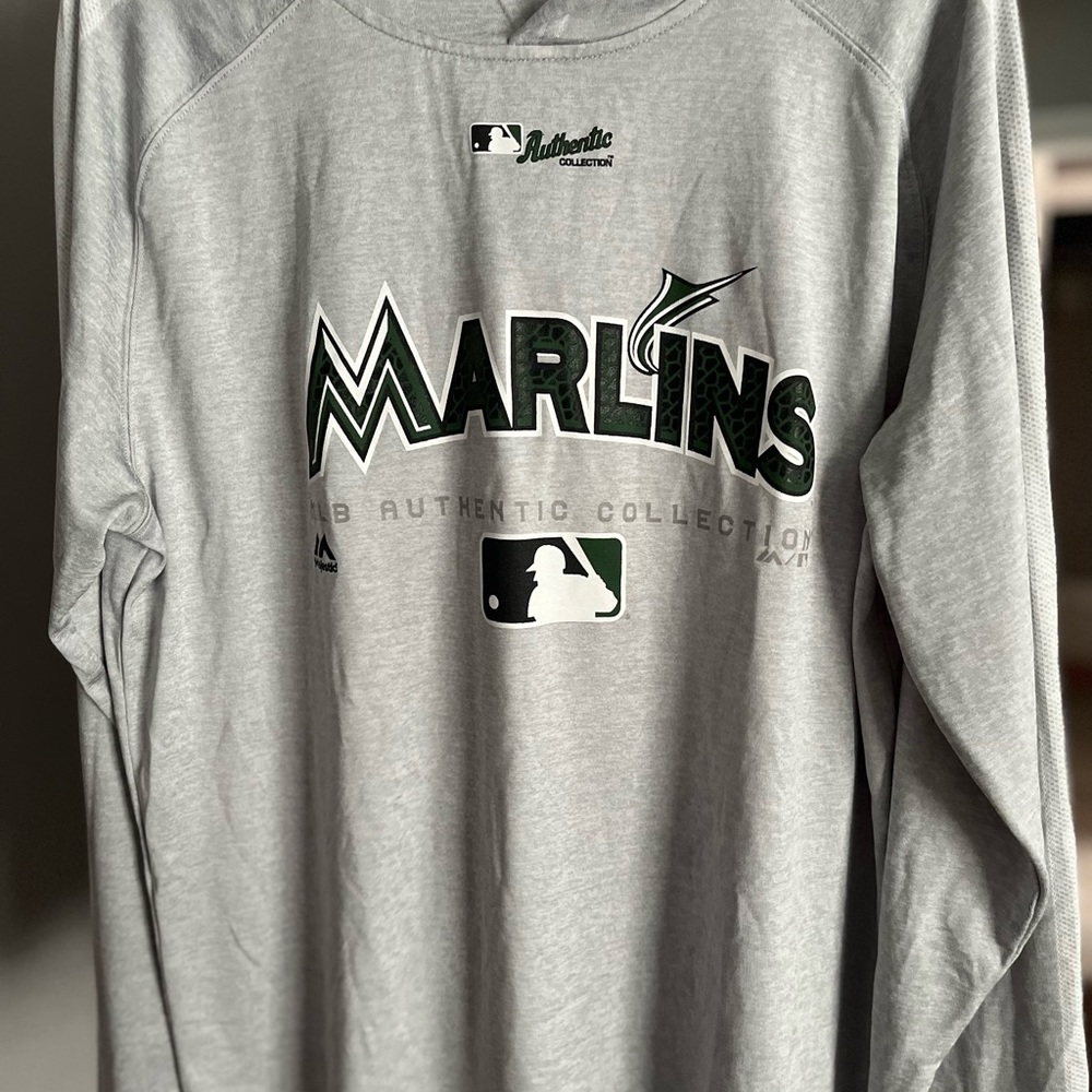 Marlins MLB authentic Memorial Day pullover